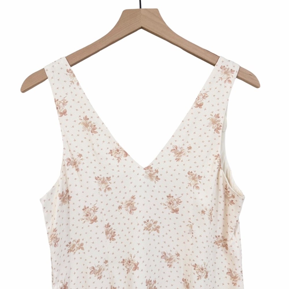 & Other Stories Floral Satin Mini Dress Size 6 NWT - Picture 6 of 10
